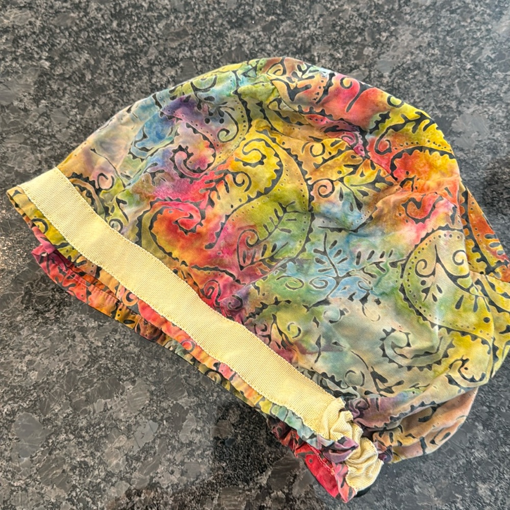 Tye Dye Paisley Scrub hat